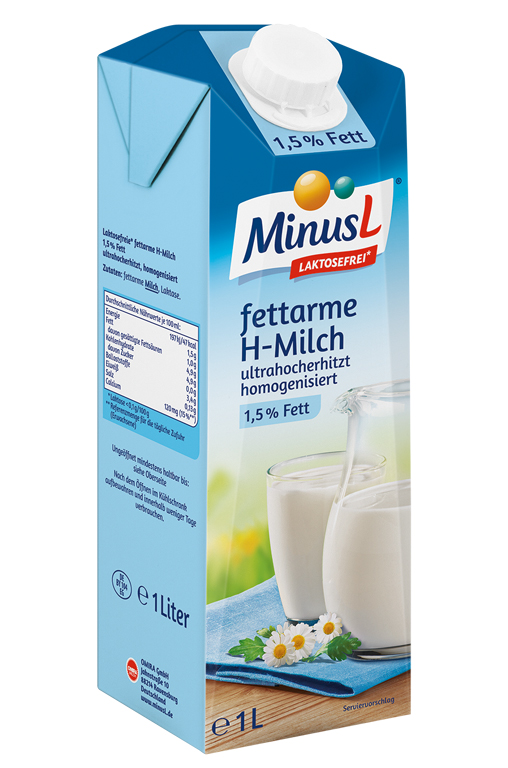 Fettarme Milch von Minus L